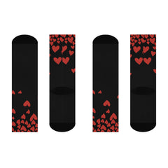 Raining Love Cushioned Crew Socks