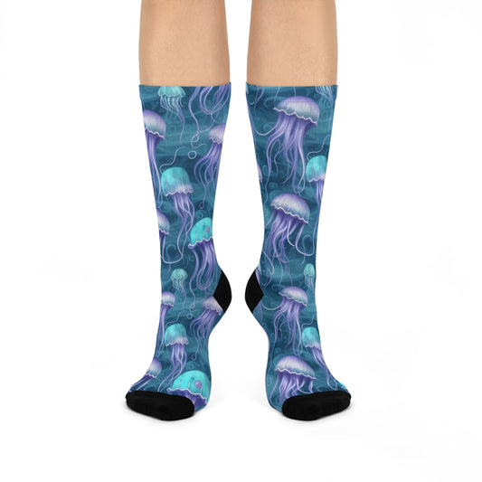 Jelly Jellyfish Cushioned Crew Socks