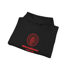 Microphone Graphic Hoodie: Musician Gift Pullover