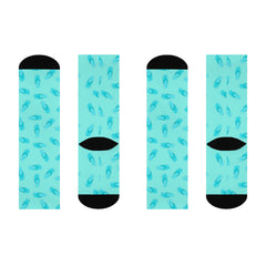 Flip-Flop Blue Crew Socks – Fun Summer One-Size Socks