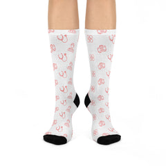 Medical Socks: Red Medical Symbols – Nurse & Doctor Gift