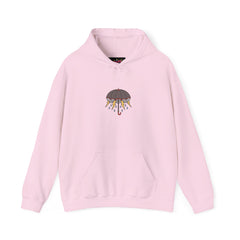 Crying Umbrella Tattoo Hoodie – Unisex Cozy Pullover