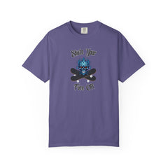 Skate T-Shirt Purple – Skull Skateboarder Graphic Tee