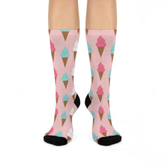 Ice Cream Cushioned Crew Socks
