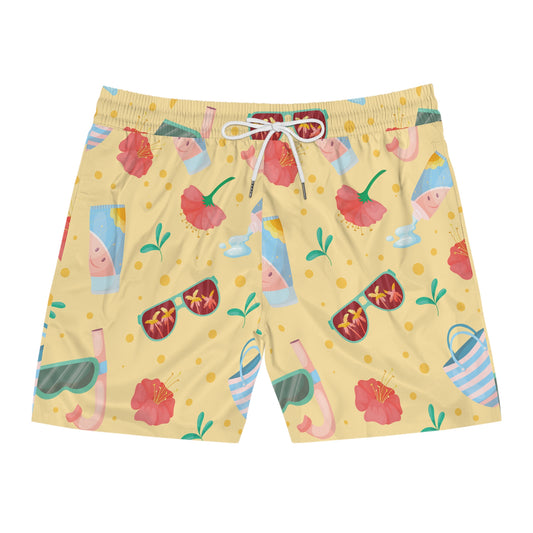 Shades in Shade Men's Mid-Length Swim Shorts (AOP)