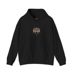 Crying Umbrella Tattoo Hoodie – Unisex Cozy Pullover