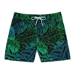 Tropical Men's Mid-Length Swim Shorts Boardshorts Mens Swim Trunks