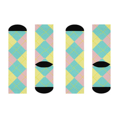 Easter Argyle Cushioned Crew Socks