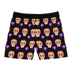 Mens Sugar Skull Swim Shorts