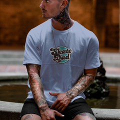 Skate Dad T-Shirt – Retro Skateboarder Tee for Skater Parents