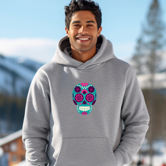 Sugar Skull Hoodie — Colorful Day of the Dead Skull Design