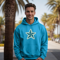 Old School Tattoo Star Hoodie - American Traditional Tattoo Pullover