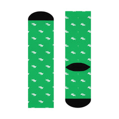 Crocodile Print Crew Socks Animal Print Socks Green Unisex Socks Men's Socks Gift for Him