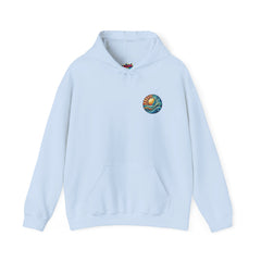 Retro Sun & Wave Hoodie – Coastal Surf Style Unisex Sweatshirt
