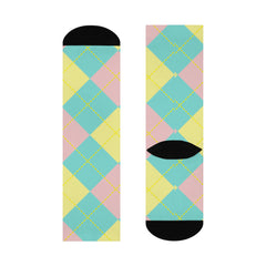 Easter Argyle Cushioned Crew Socks