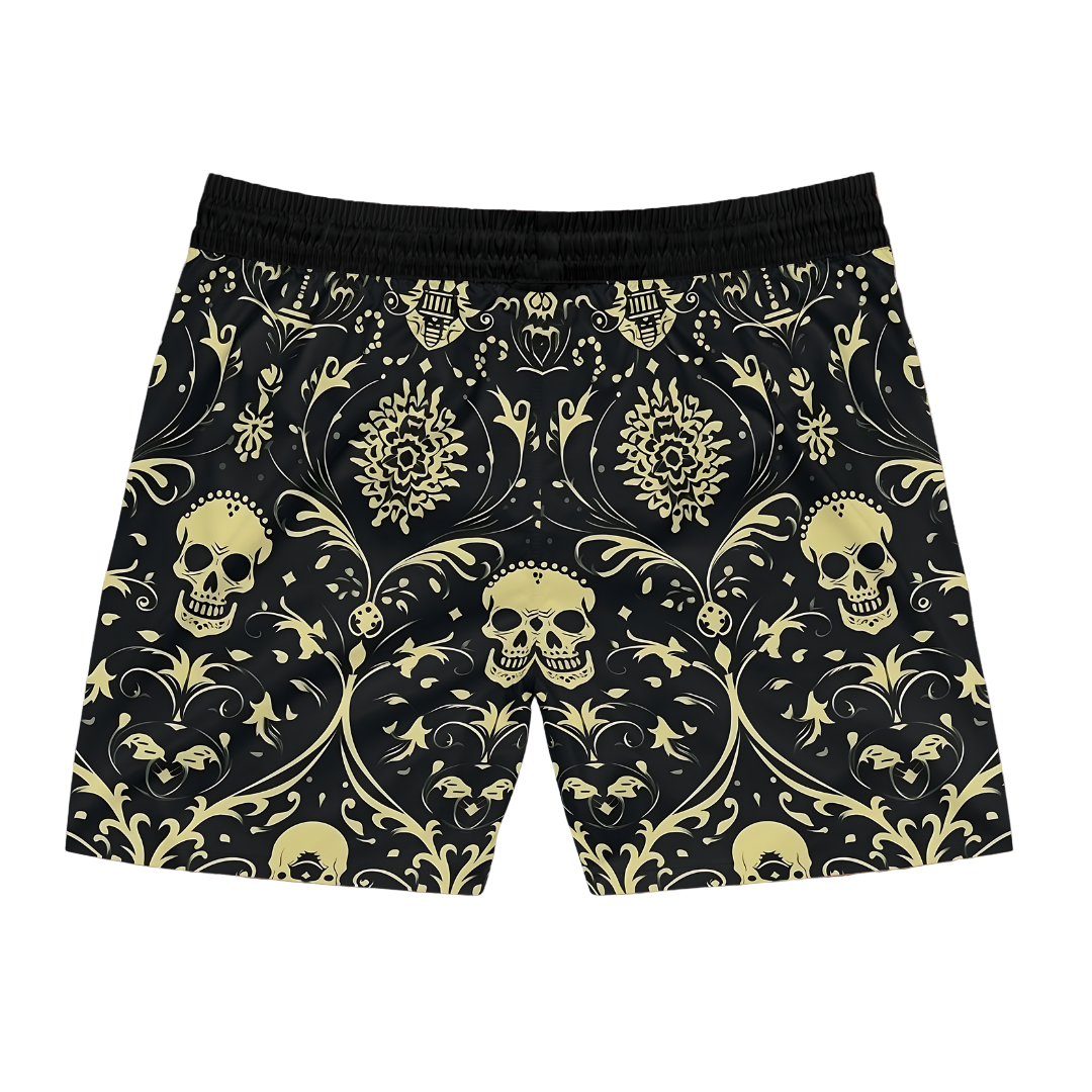 Men’s Gothic Skull Swim Shorts