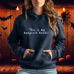 Funny Hangover Hoodie – Unisex Navy Blue Loungewear