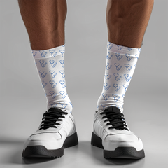 Stethoscope Design Crew Socks | Medical-Themed Cushioned Socks