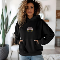 Crying Umbrella Tattoo Hoodie – Unisex Cozy Pullover