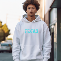 FREAK Graphic Statement Hoodie – Funny Sarcastic Unisex Heavy Blend™ Sweatshirt