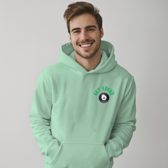Mint Green 8-Ball Hoodie – Unisex Lucky Graphic Sweatshirt