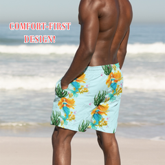 Mens Swim Shorts Funny Beach Shorts for Him Summer Swim Trunks Gift for Boyfriend Ocean Themed Shorts Pool Party Swimwear