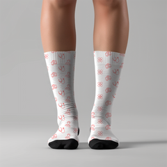 Medical Socks: Red Medical Symbols – Nurse & Doctor Gift