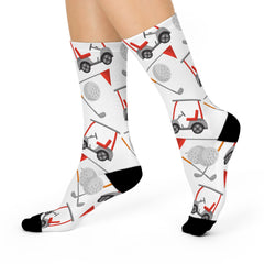 Golf Cart Crew Socks – Fun Socks for Golf Enthusiasts