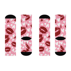 Kiss Me Cushioned Crew Socks