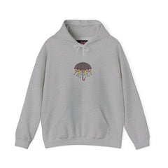 Crying Umbrella Tattoo Hoodie – Unisex Cozy Pullover