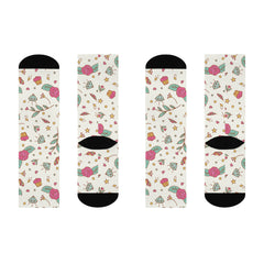 Girly Gothic Socks with Diamonds and Cupcakes - Unisex Crew Socks