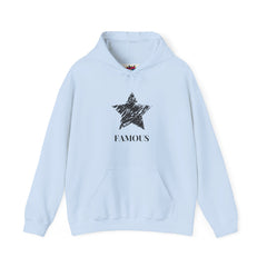 Light Blue Retro Star Hoodie – Self-Love Unisex Graphic Sweatshirt