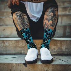 Funny Octopus Print Socks: Novelty Ocean Animal Socks