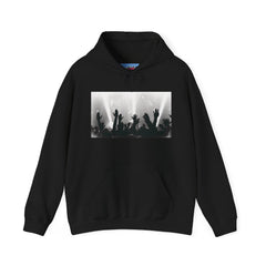 Music Lover Hoodie With Concert Graphic Unisex Black Hoodie for Musicians