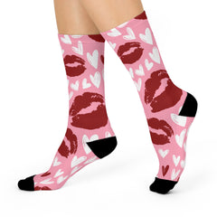 Kiss Me Cushioned Crew Socks