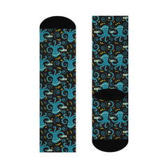 Funny Octopus Print Socks: Novelty Ocean Animal Socks