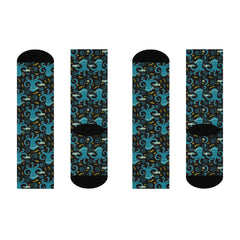 Funny Octopus Print Socks: Novelty Ocean Animal Socks