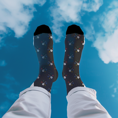 Microphone Crew Socks Unisex Music Lover Gift Socks