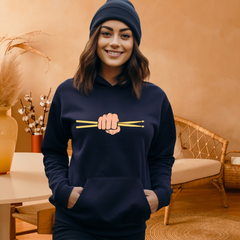 Drummer's Beat Hoodie: Unisex Drum Sticks Musician Apparel