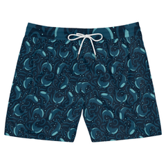 Mens Swim Shorts Beach Shorts Gift for Him Summer Vacation Swim Trunks with Mesh Liner Pool Party Swimwear Father's Day