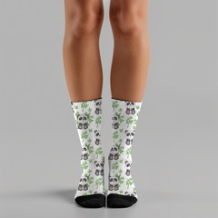 Panda Crew Socks: Unisex Animal Lover Gift