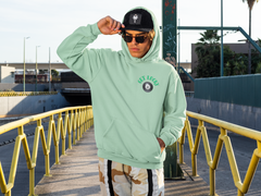 Mint Green 8-Ball Hoodie – Unisex Lucky Graphic Sweatshirt