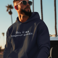 Funny Hangover Hoodie – Unisex Navy Blue Loungewear