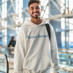 Positive Vibes Ash Gray Hoodie – Unisex Heavy-Blend Sweatshirt