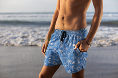 Beach Day Men's Mid-Length Swim Shorts Board Shorts Swimwear Men's Swim Trunks