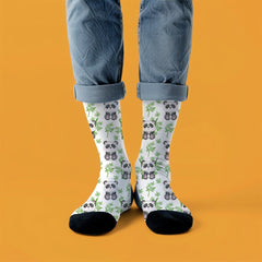 Panda Crew Socks: Unisex Animal Lover Gift