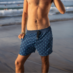 Men’s Palm Tree Swim Shorts Lightweight Summer Trunks