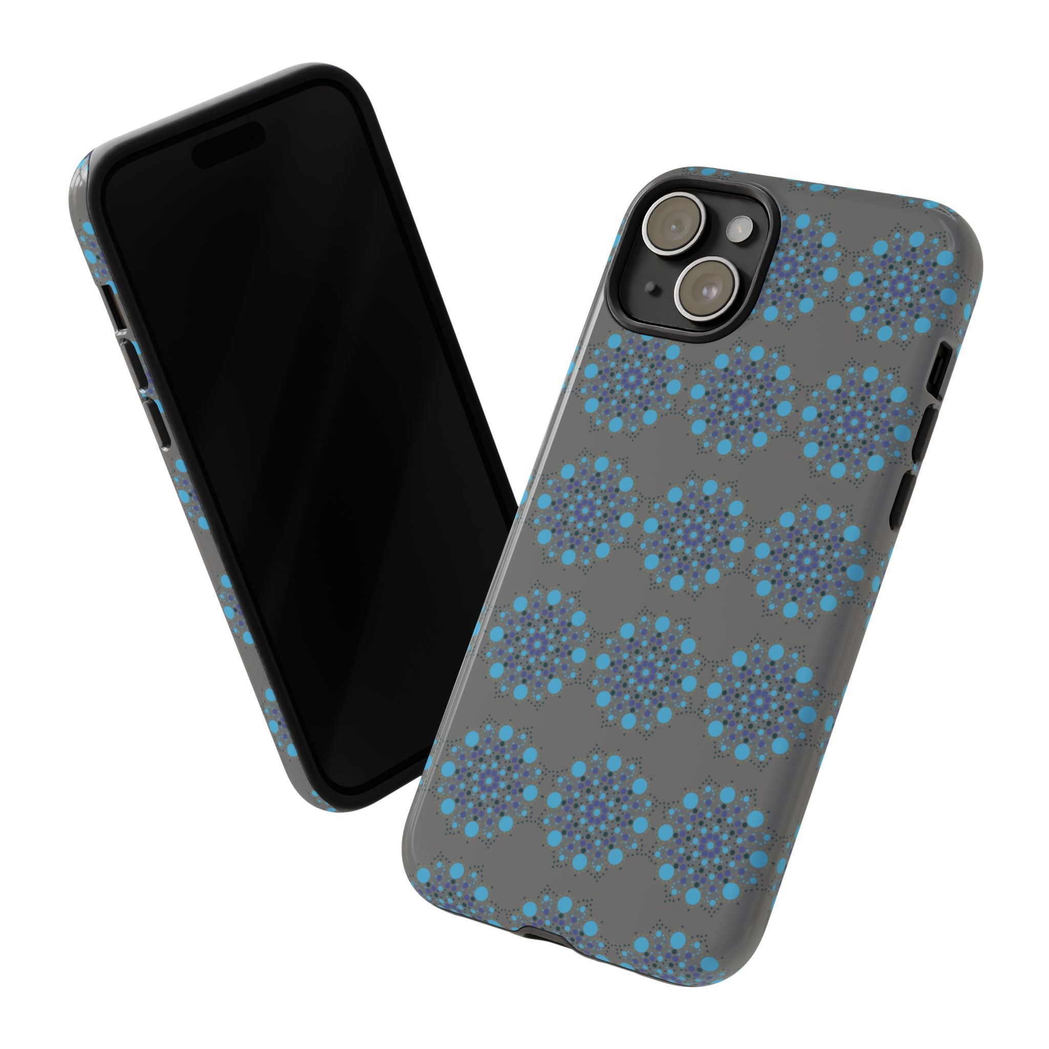 lue Geometric Phone Case for iPhone, Samsung, Google - Abstract Pattern, Protective Cover, Modern Art Phone Case, Gift for Her