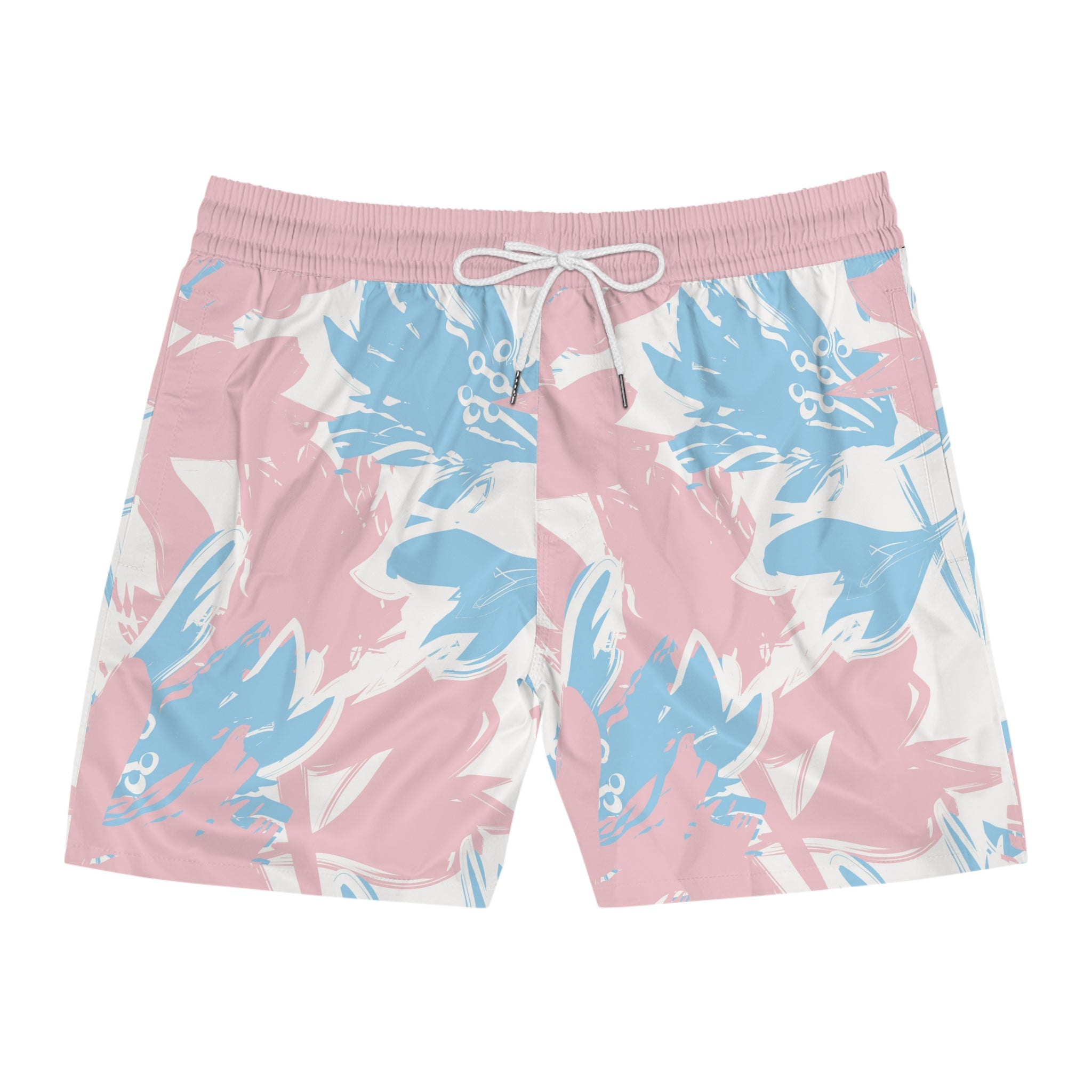 Bobby Light Men's Mid-Length Swim Shorts (AOP)