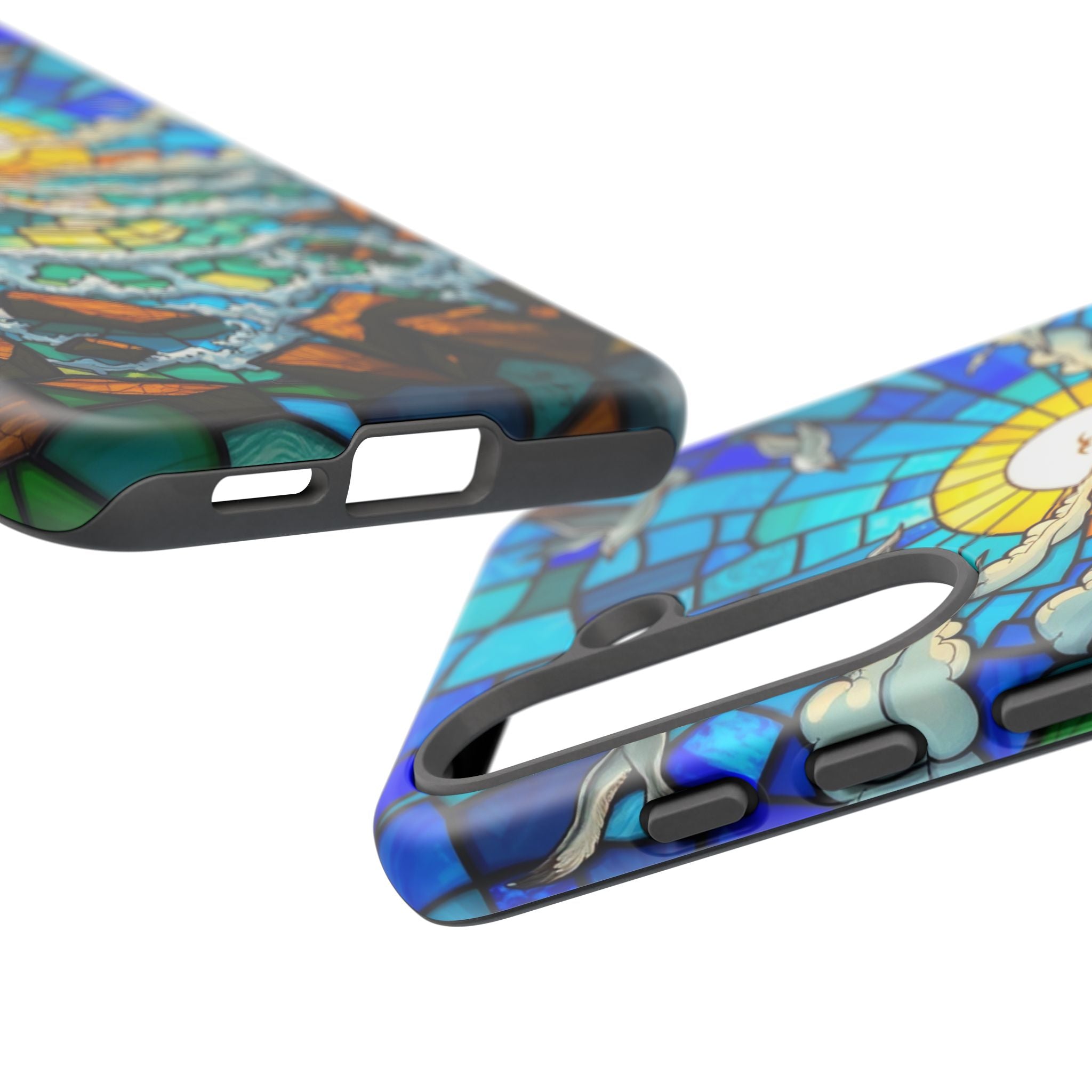 Beach Phone Case Samsung Ocean Sunset Phone Cover Stained Glass Phone Case Seascape Art for Beach Lovers Gift Coastal Vibe Accessory